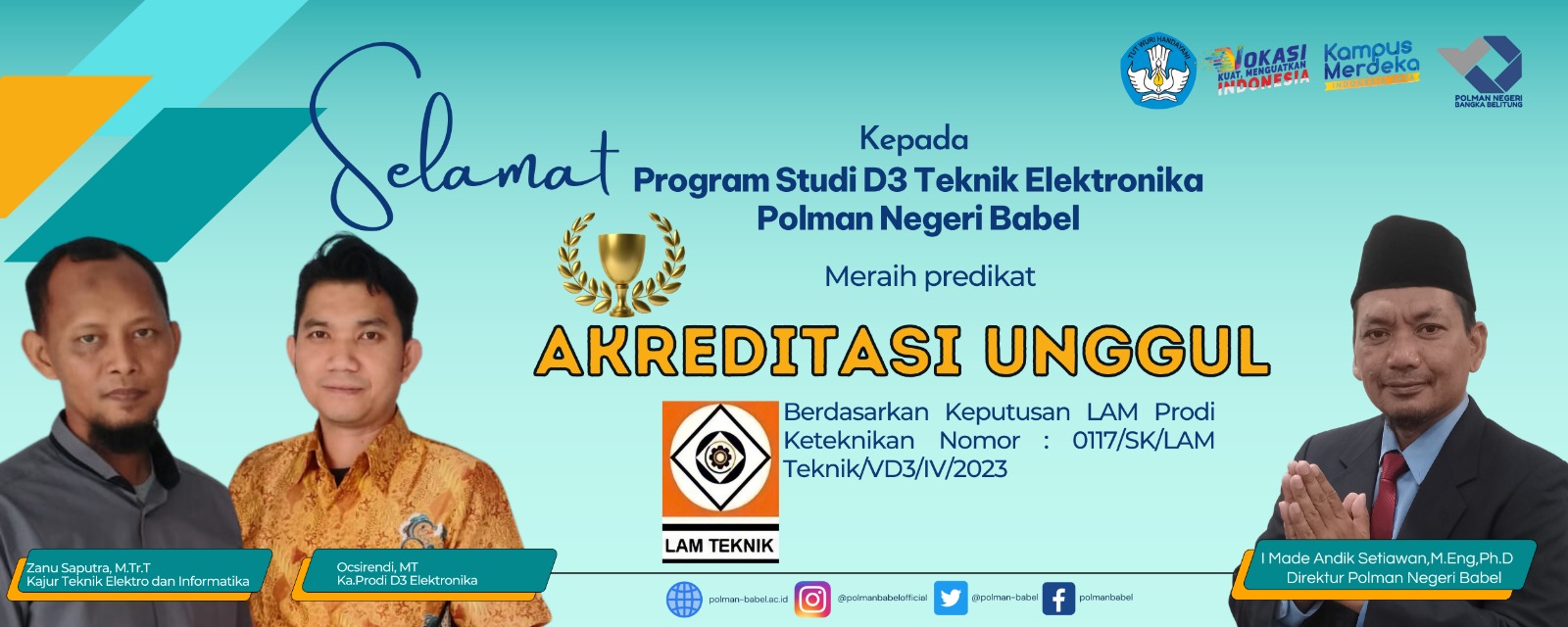 Akreditasi Unggul Program Studi D3 Teknik Elektronika